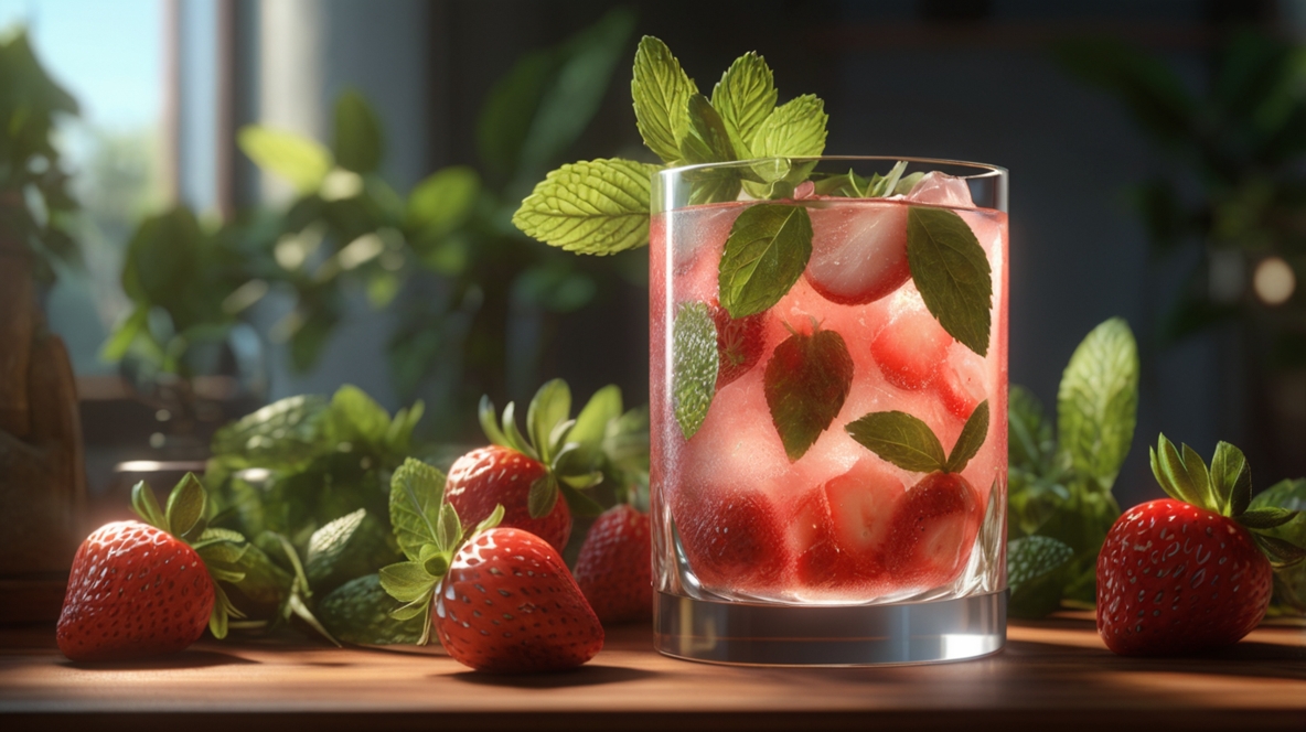 Read more about the article Strawberry Mojito coctail